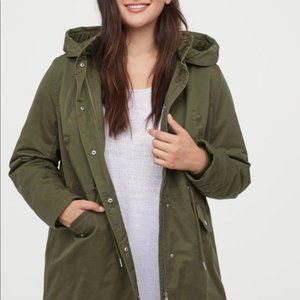 Women’s Olive Khaki Green Parka Jacket